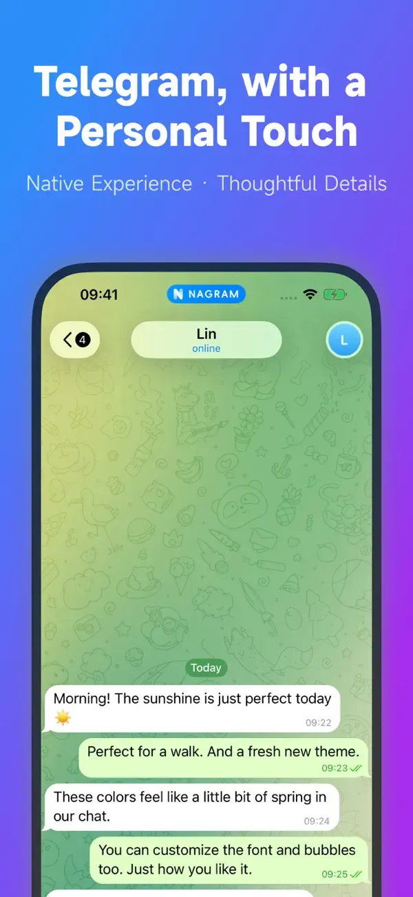 Nagram iOS: 聊天界面